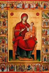Εικόνα με την Παναγία του Ακάθιστου Ύμνου