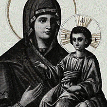 Virgin Mary Paleologina Miraculous Icon on Mount Athos