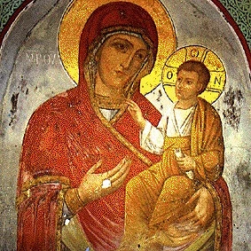 The Miraculous Icon of Panagia that was Shot on Mount Athos