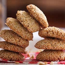 Cookies with Chios Mastic and Tahini