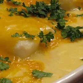 Cod with Garlic Sause