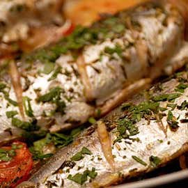 Mackerel in the oven