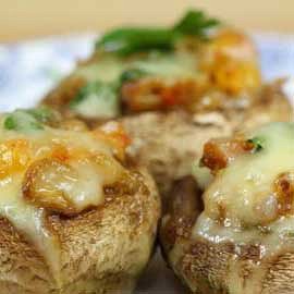 Roasted Mushrooms with Cheese