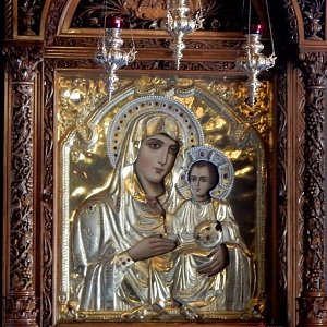 Virgin of Jerusalem Acheiropoieta Icon at the Tomb of Mary Gethsemane