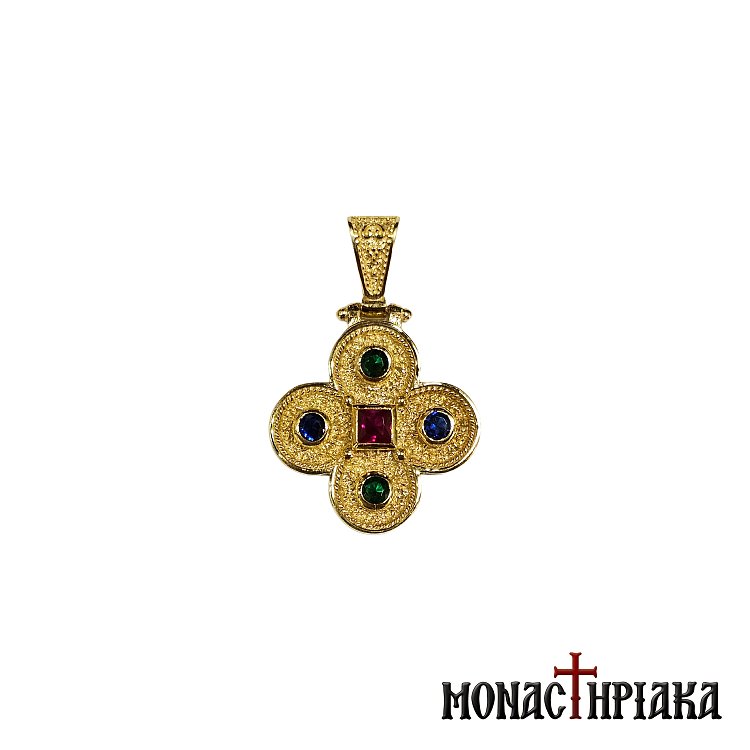 Silver Cross Gold-plated with Rounded Corners