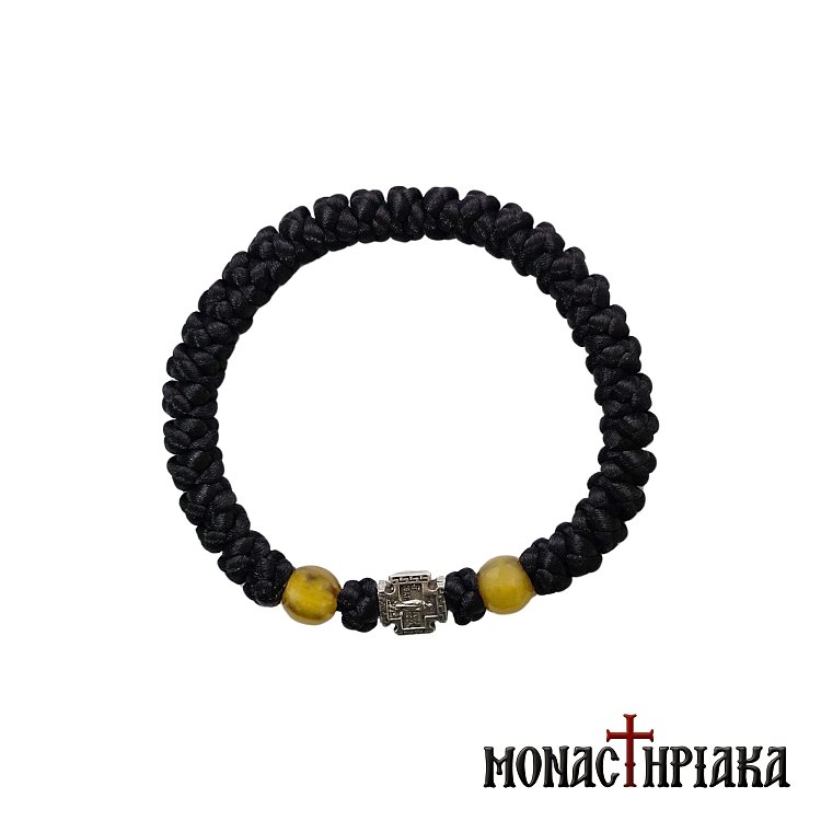 Μεταξωτό Κομποσχοίνι 33άρι με Σταυρουδάκι