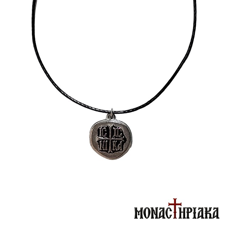 Silver Pendant with the IC XC NIKA