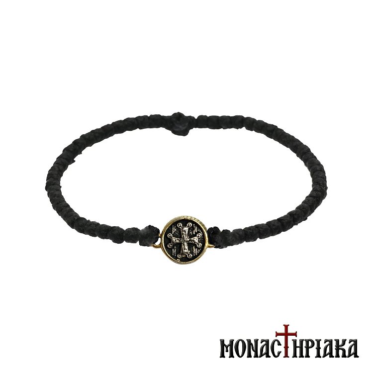 Waxy Prayer Rope with Silver Cross