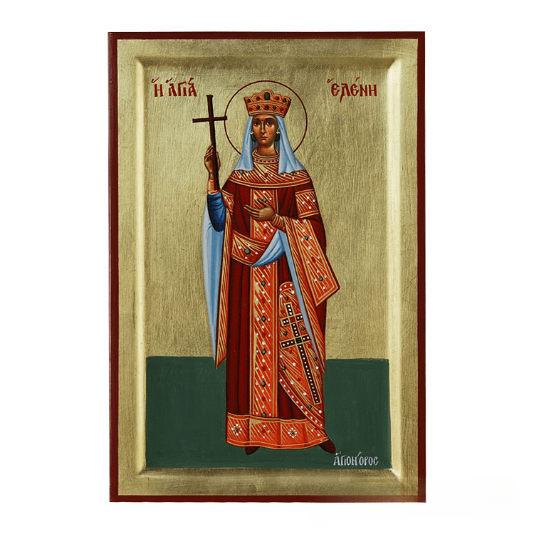 Handmade Hagiography from Mount Athos with Saint Helen