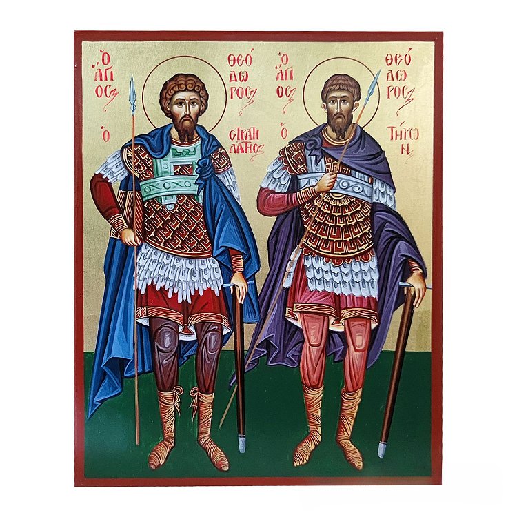 Saints Theodore Handmade Wooden Iconography