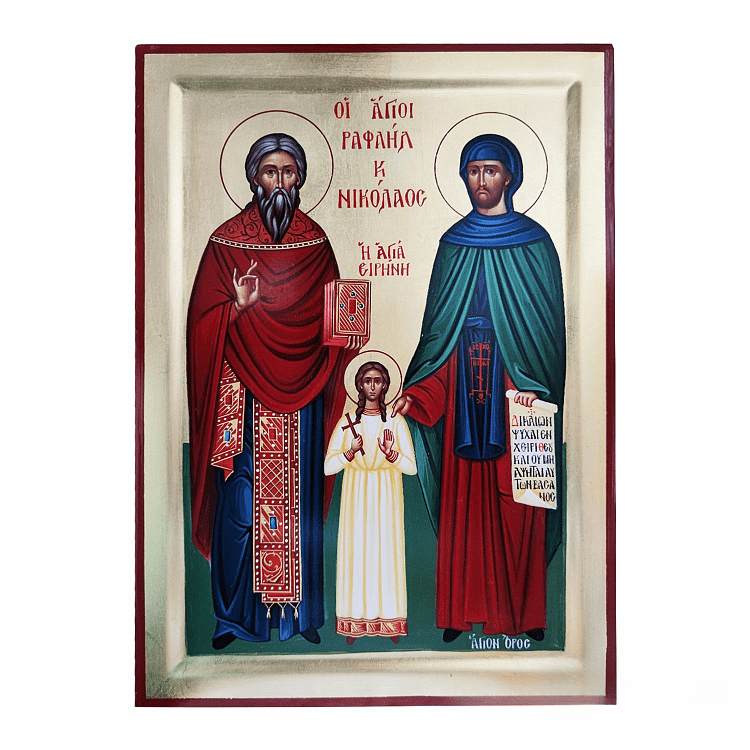Saints Raphael, Nicholas and Irene