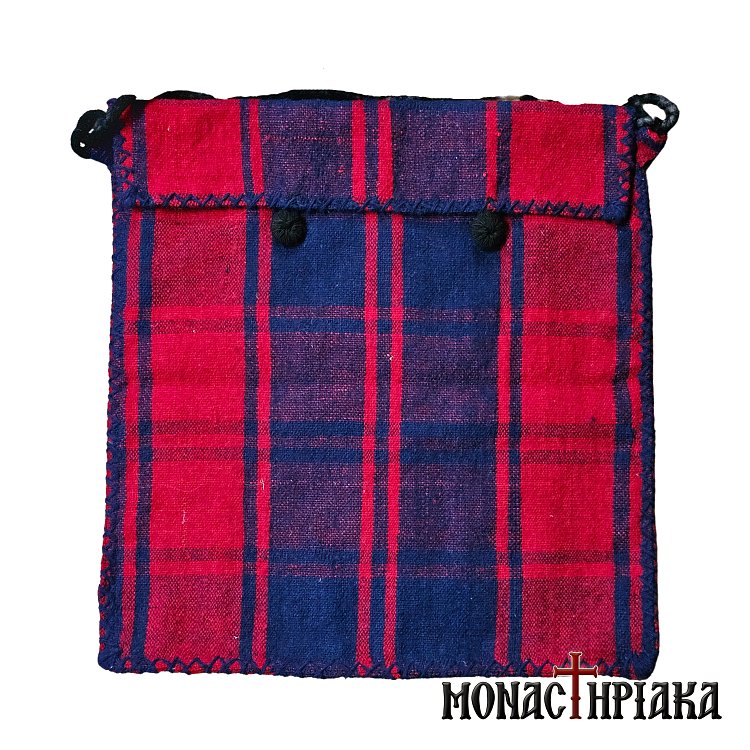 Monk Handwoven Bag with Checkered Pattern