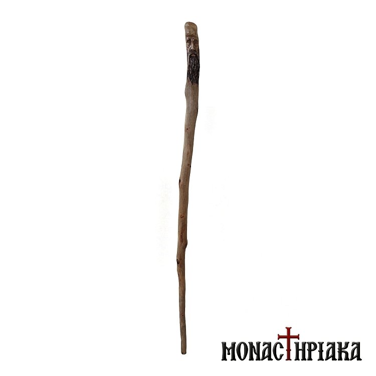 Walking Stick with Shape of a Monk