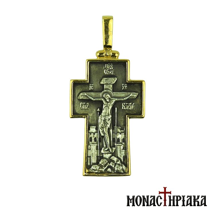 Silver Cross with Archangel Michael