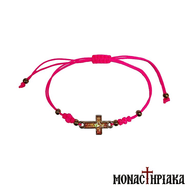 Delicate Bracelet with Metal Cross