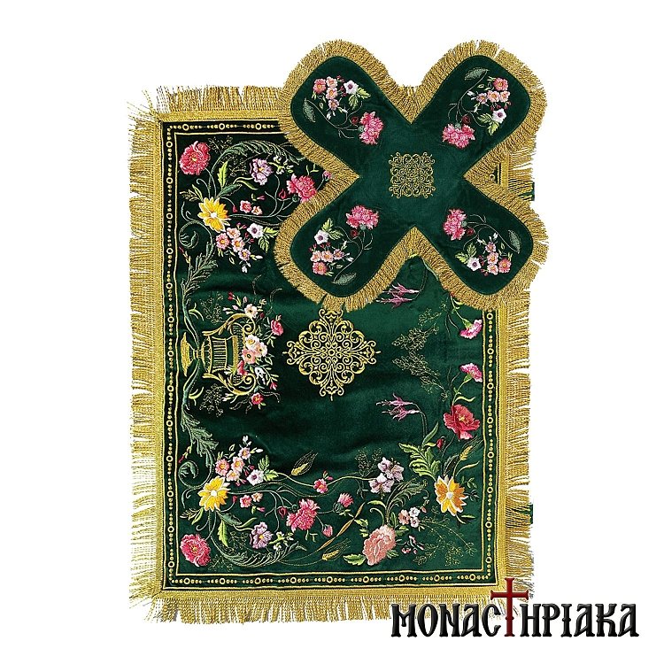 Κάλυμμα Αγίου Δισκοπότηρου Πράσινο