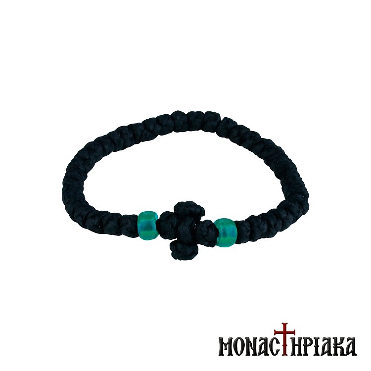 Κερωμένο Κομποσκοίνι με Ξύλινες Χάντρες