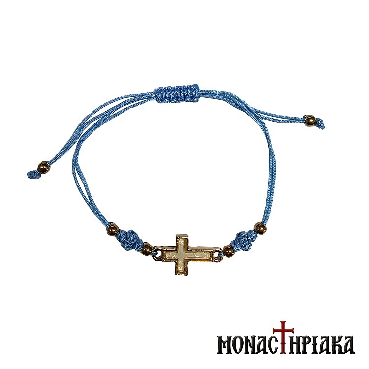 Delicate Bracelet with Metal Cross