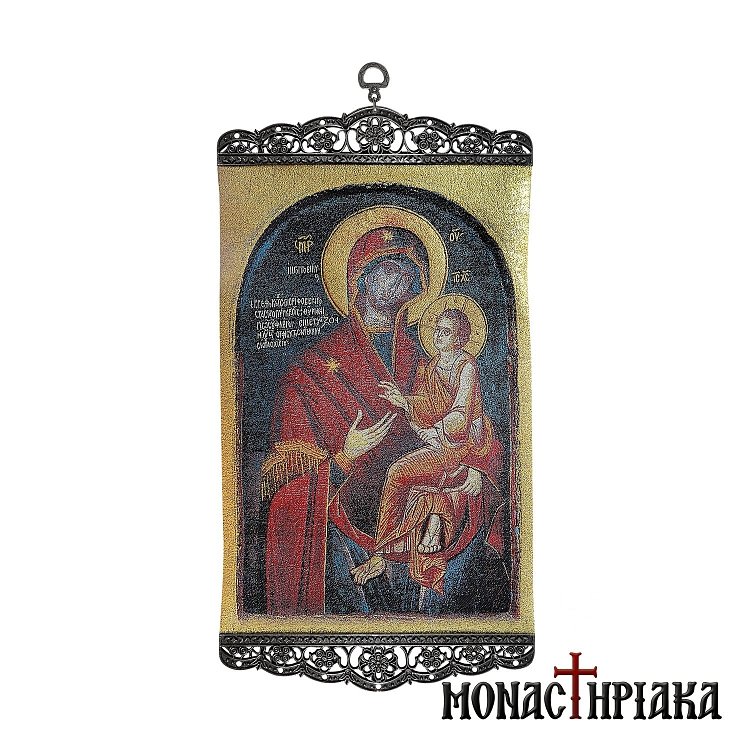 Embroidery with Theotokos