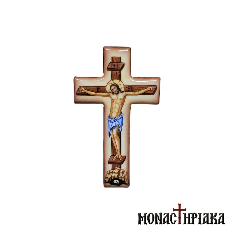 Enamel with Jesus Christ Crucified