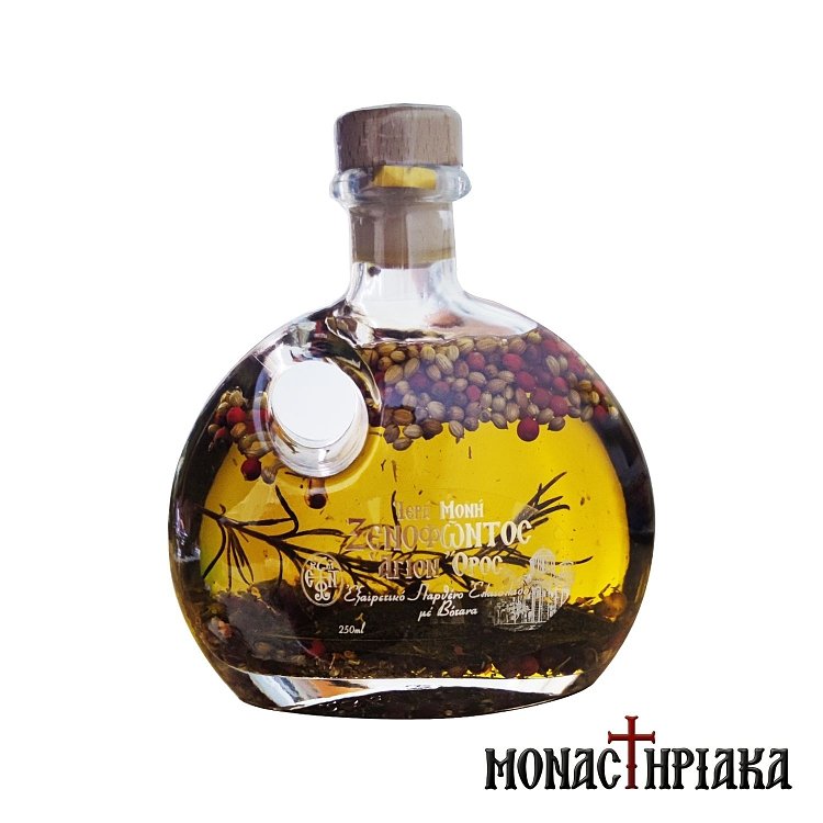 Extra Virgin Olive Oil with Herbs 250ml - Holy Monastery Xenophontos