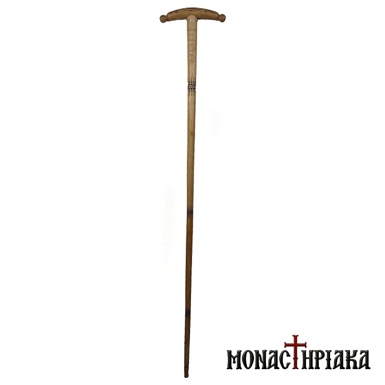 Μπαστούνι με Σκαλιστή Διακόσμηση