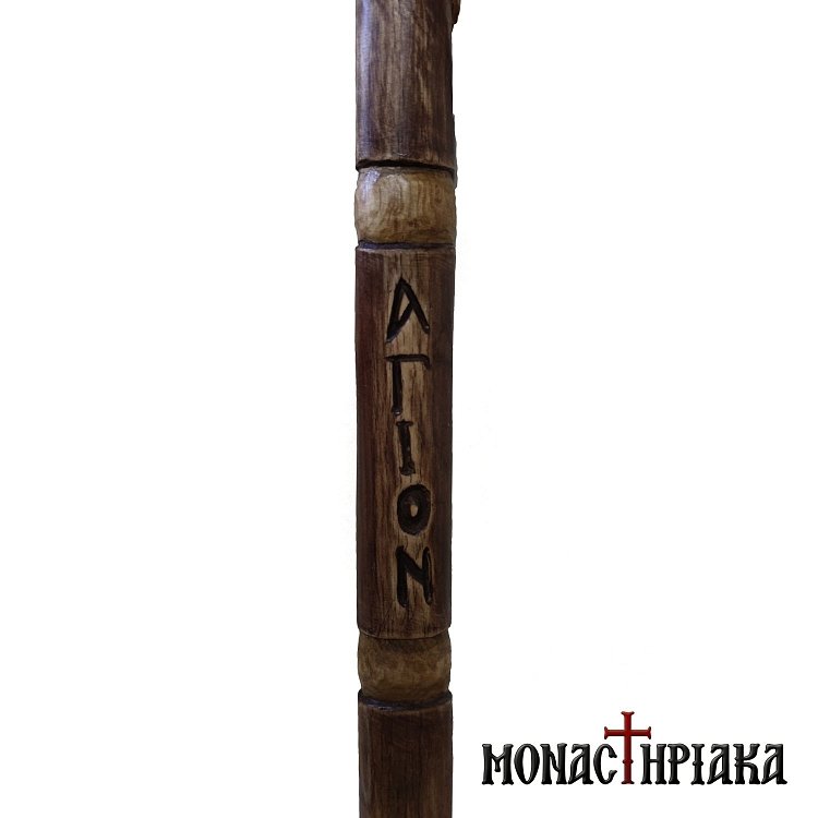 Walking Stick with Shape of a Monk