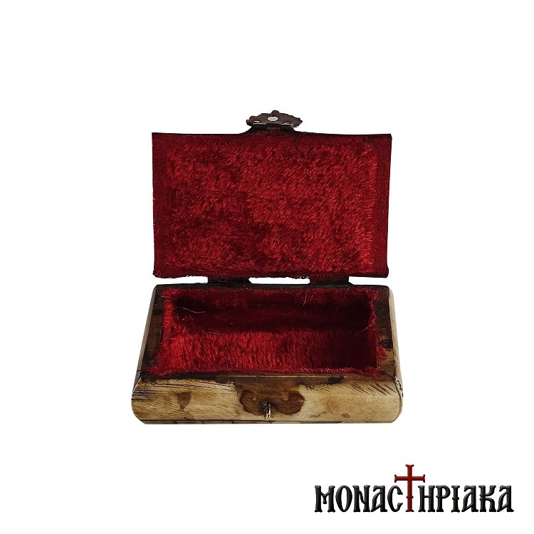 Horn-rimmed Box with Brass Cross