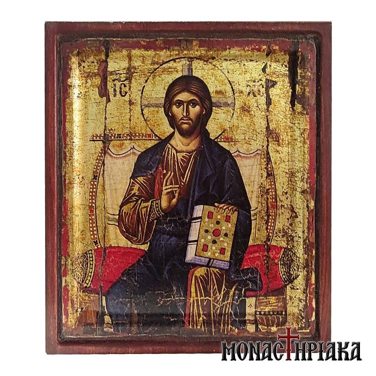 Jesus Christ Enthroned Blessing