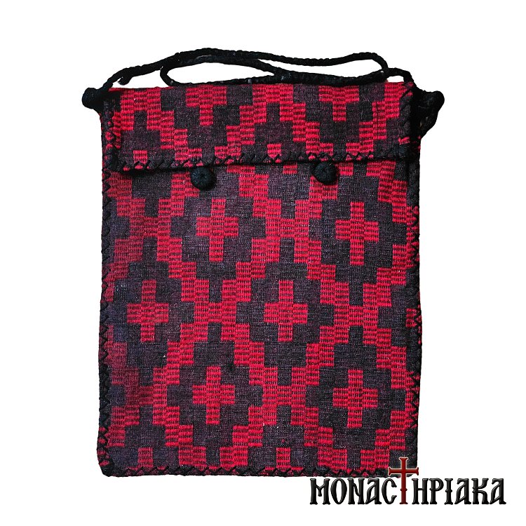 Monk Handwoven Bag in Red Color