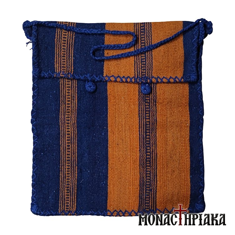 Monk Handwoven Bag Blue - Orange