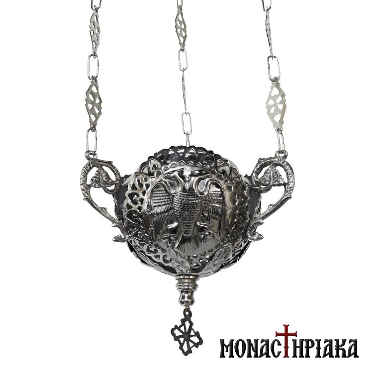 Καντήλι Κρεμαστό με Δικέφαλο Αετό