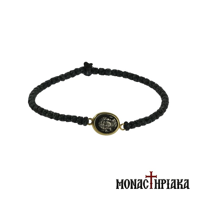 Waxy Prayer Rope with Virgin Mary Seven Swords