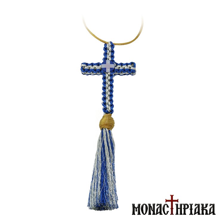 Σταυρός Πλεκτός με τον Δικέφαλο Αετό για το Αυτοκίνητο