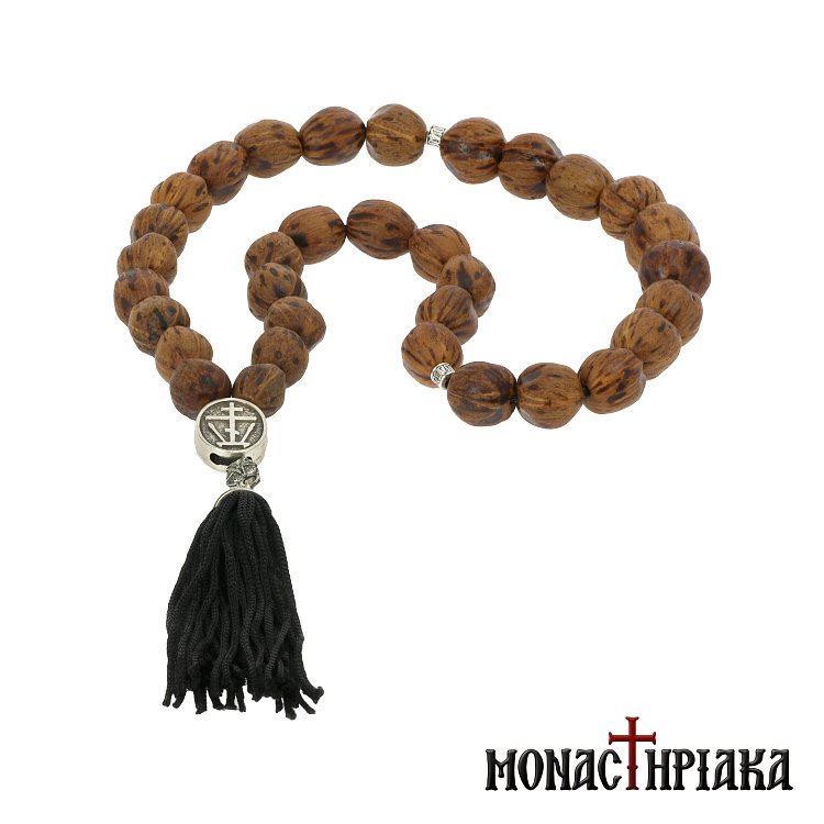 Aromatic Worry Bead (Komboloi) with Nutmeg Nuts - 33 Beads
