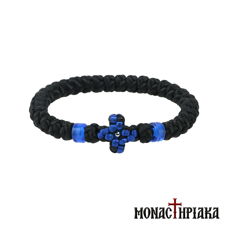 Κομποσχοίνι 33άρι με Πλεκτό Σταυρό