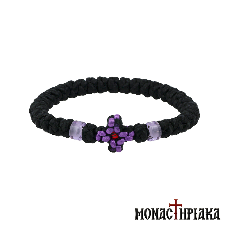 Κομποσχοίνι 33άρι με Πλεκτό Σταυρό