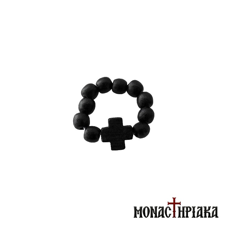 Black Wooden Prayer Rope for the Finger