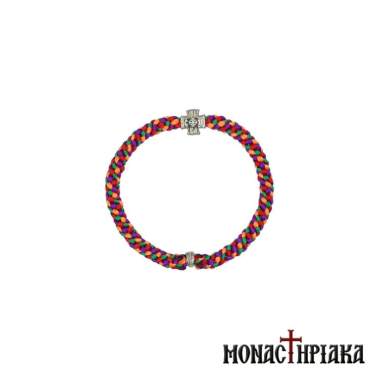 Κομποσκοίνι Πολύχρωμο με Σταυρό