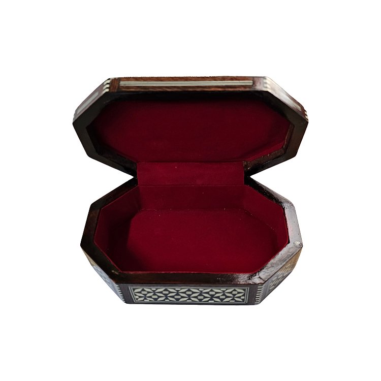 Wooden Box with Geometric Patterns