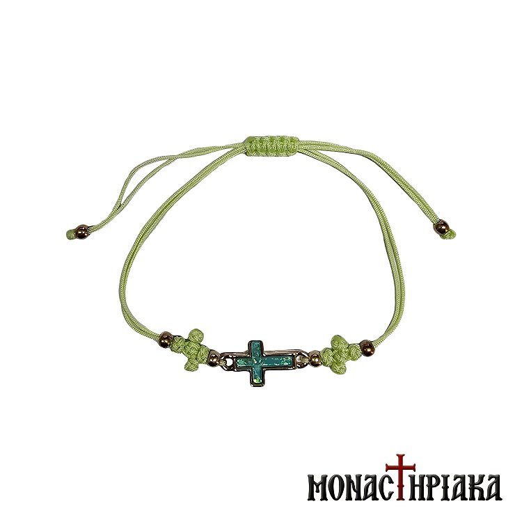 Delicate Bracelet with Metal Cross