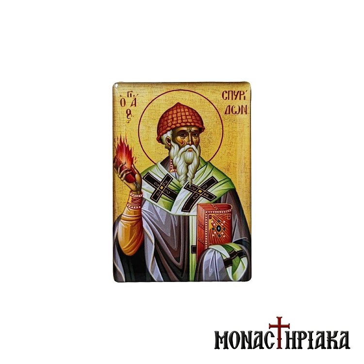 Magnet with Saint Spyridon