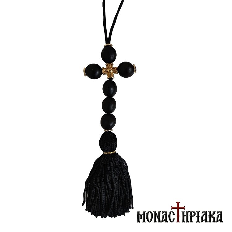 Black Cross for Car with Tassel