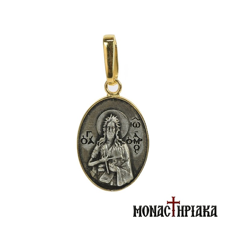Saint John the Baptist Silver Pendant