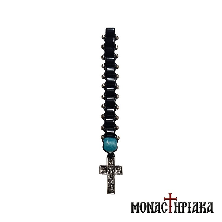 Small Prayer Rope with Black Beads