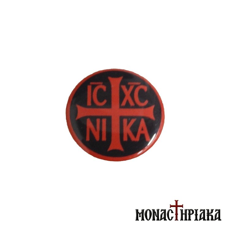Sticker with Cross IC XC NIKA Red