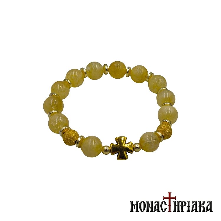 Κομποσκοίνι Από Κίτρινο Χαλαζία