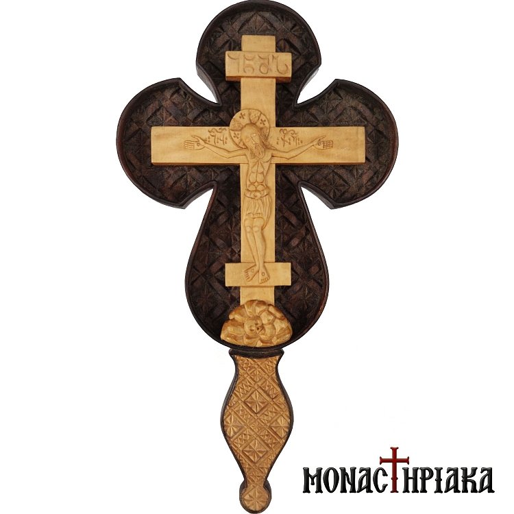 Ξυλόγλυπτος Σταυρός Ευλογίας