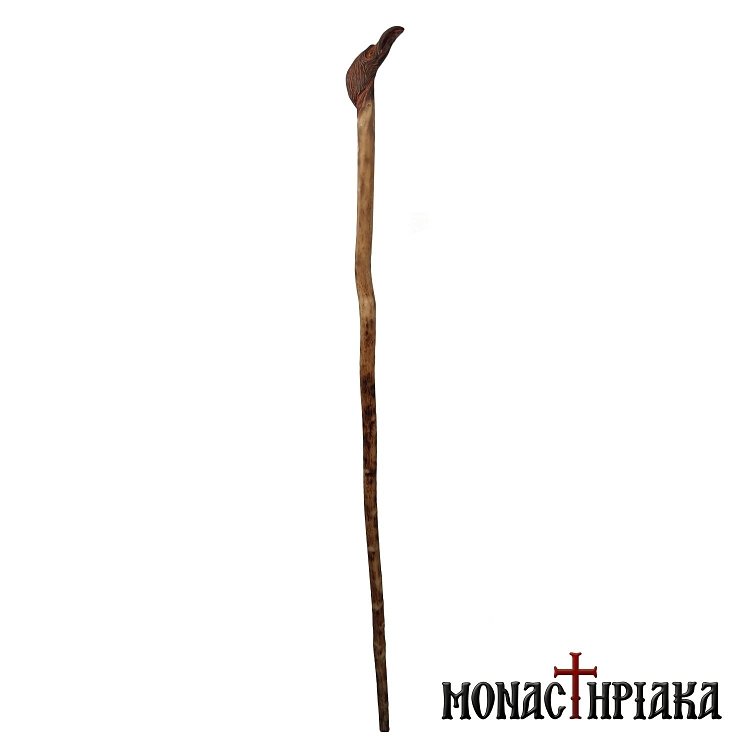 Walking Stick with Crow Shaped Grip