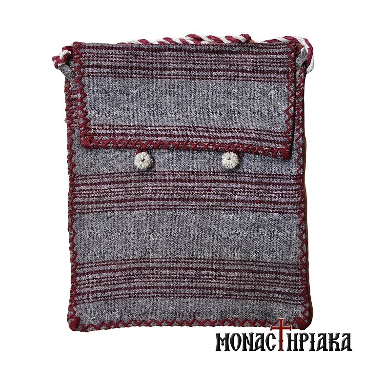 Monk Handwoven Bag Ntourvas in Gray Color